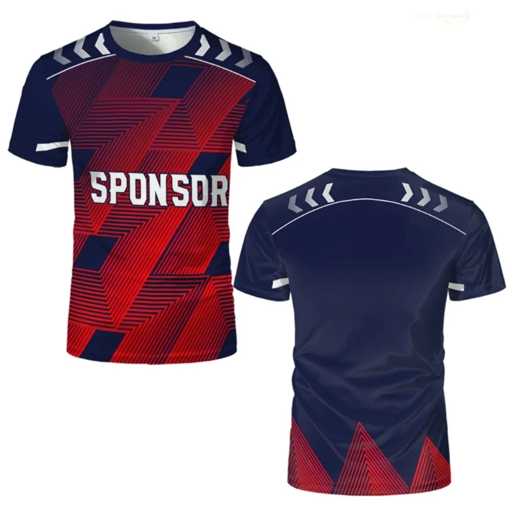 Table Tennis Name - T-shirt da Calcio con Motivo Geometrico