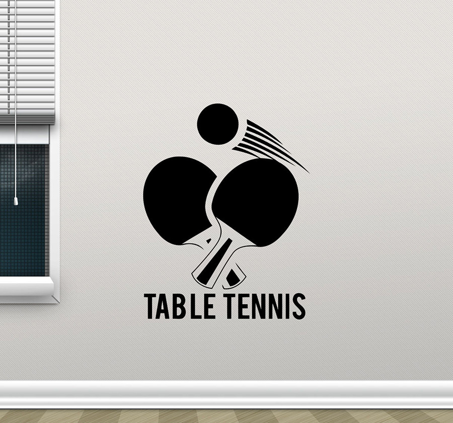 Table Tennis Background - Tennis Da tavolo Da Parete Sticker