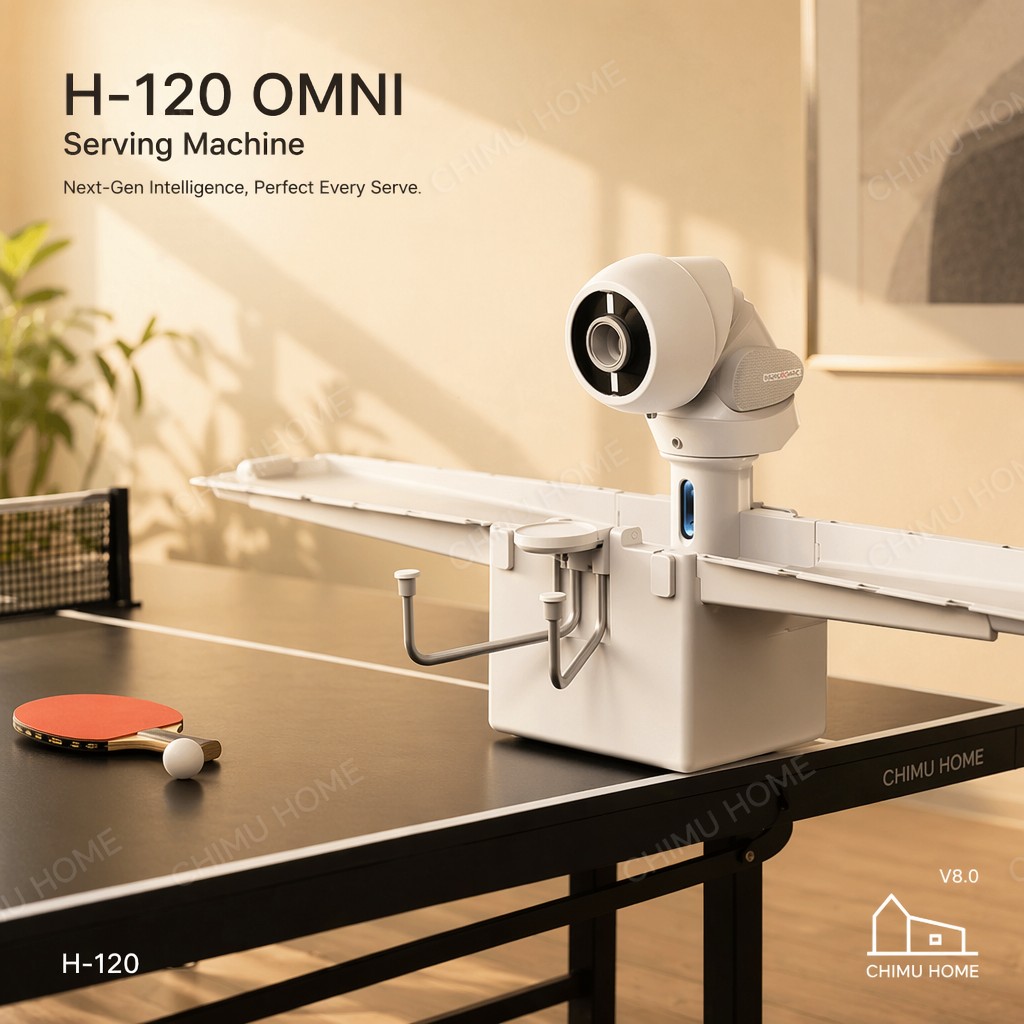 Table Tennis Trainer - 【CHIMU HOME】Macchina Intelligente per Servizio da