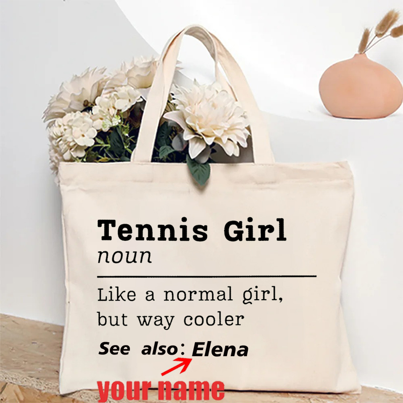 Borsa tote in tela da tennis c - Table Tennis Name recensione e prezzo