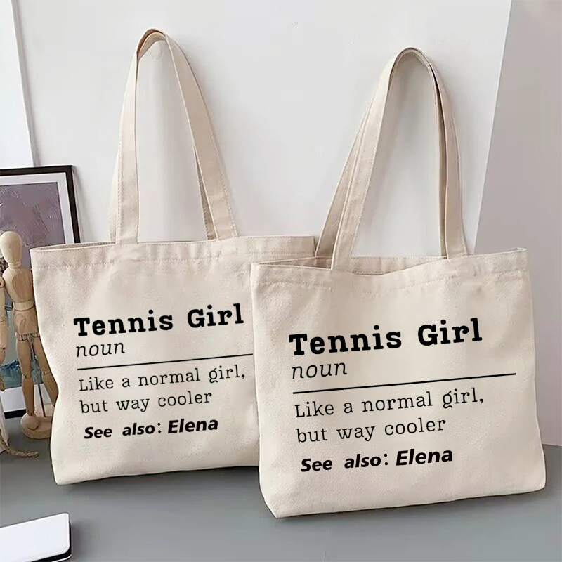 Borsa tote in tela da tennis c - Table Tennis Name recensione e prezzo