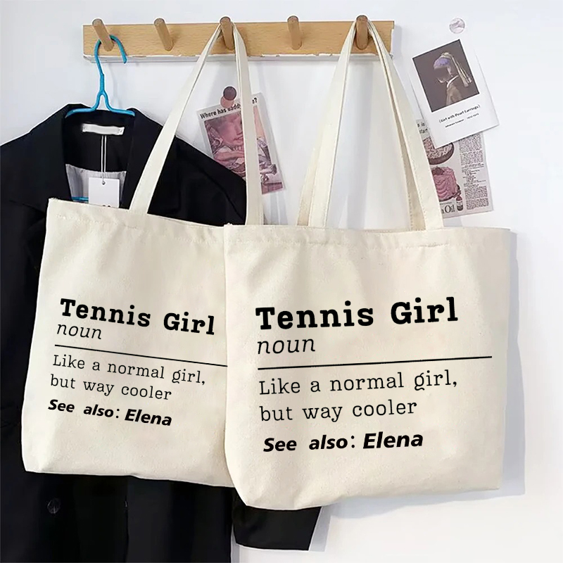 Borsa tote in tela da tennis c - Table Tennis Name recensione e prezzo