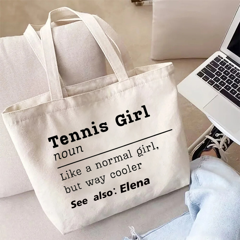 Borsa tote in tela da tennis c - Table Tennis Name recensione e prezzo